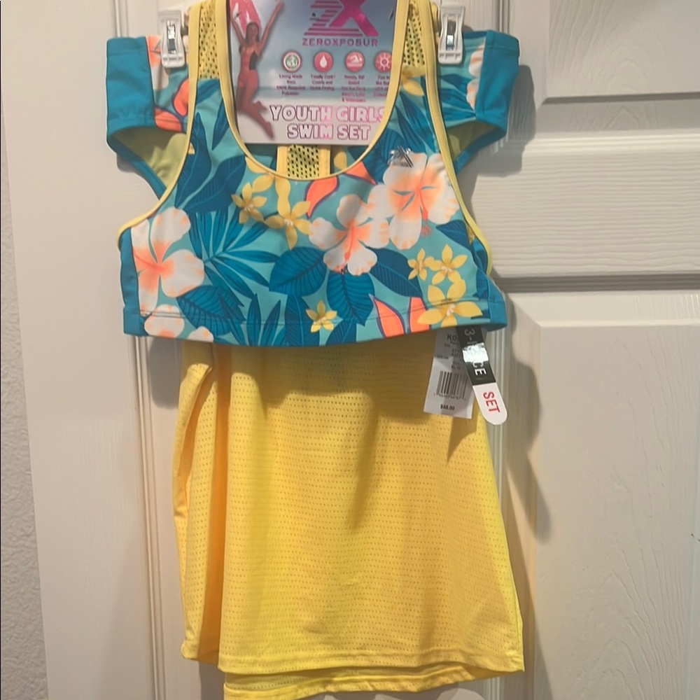 ZeroXposur Blue and Yellow Bikini Swimwear